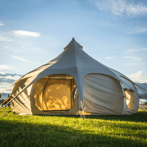 16'/5m Teardrop Glamping Tent / Lotus Tent – Phoenix Domes Canada